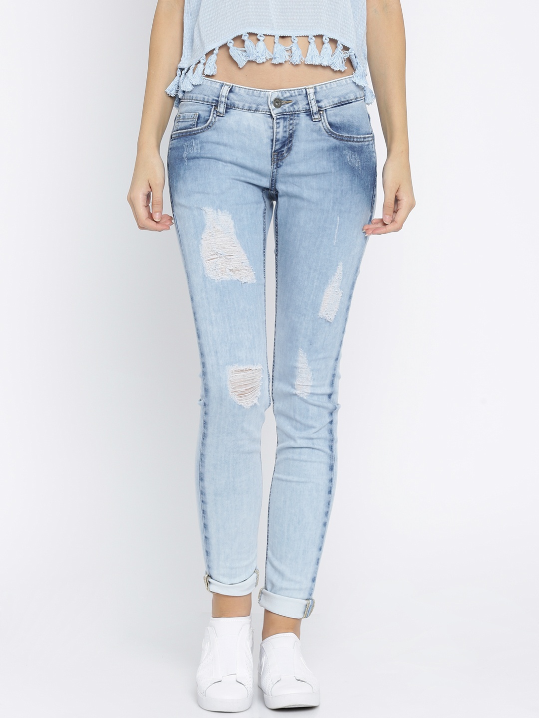 Vero Moda Women Blue Slim Fit Stretchable Jeans