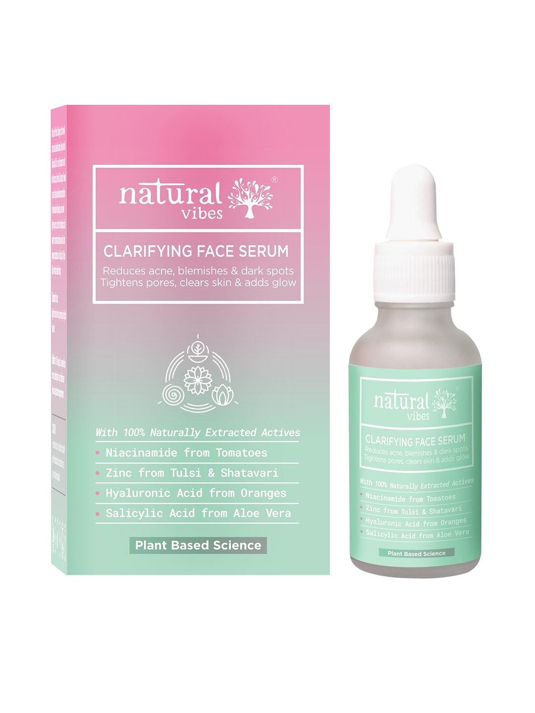 natural vibes Acne Clarifying Face Serum with Niacinamide & Hyaluronic Acid - 30 ml, Green
natural vibes Acne Clarifying Face Serum with Niacinamide & Hyaluronic Acid - 30 ml, Green