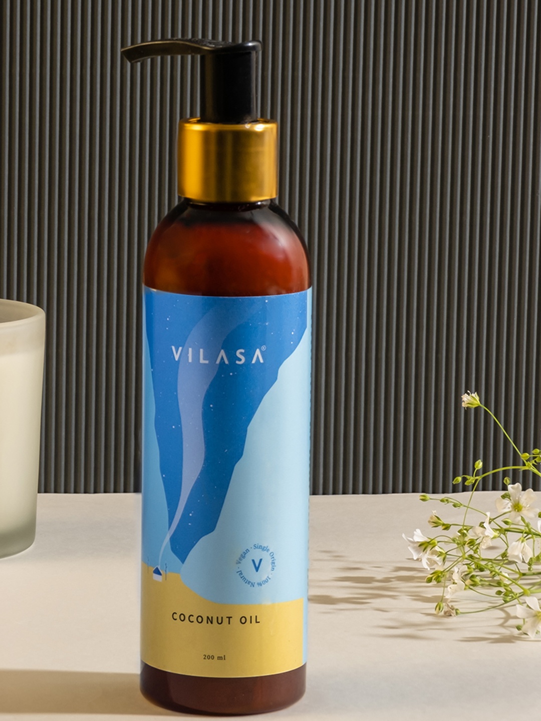 VILASA Coconut Oil to Keeps Skin Hydrated & Best Natural Hair Oil - 200 ml, Transparent
VILASA Coconut Oil to Keeps Skin Hydrated & Best Natural Hair Oil - 200 ml, Transparent