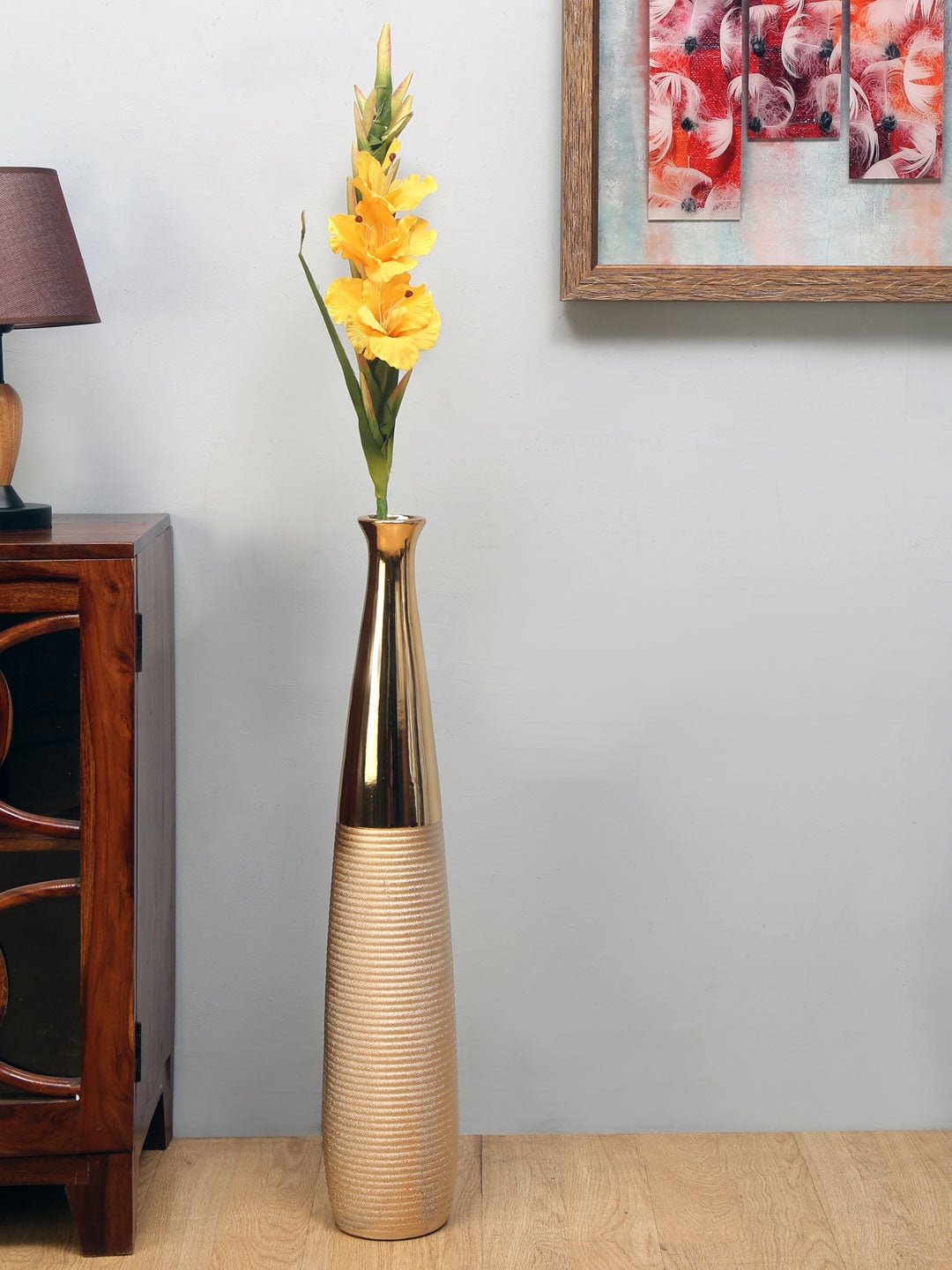 Athome by Nilkamal Gold Solid Vases