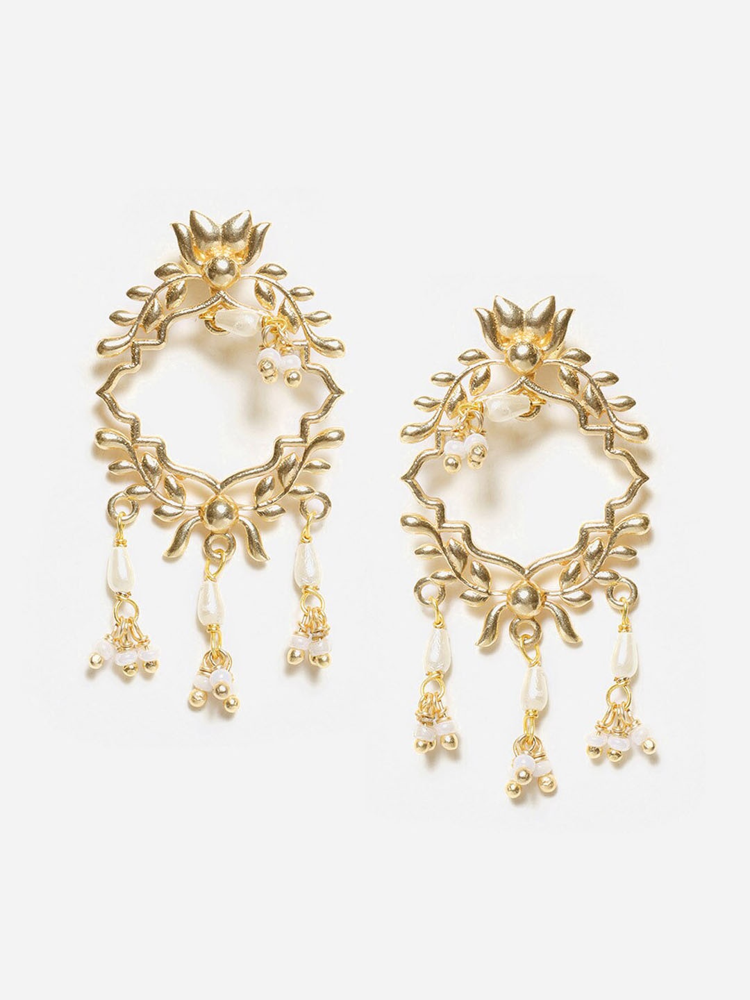 W Pink Contemporary Studs Earrings