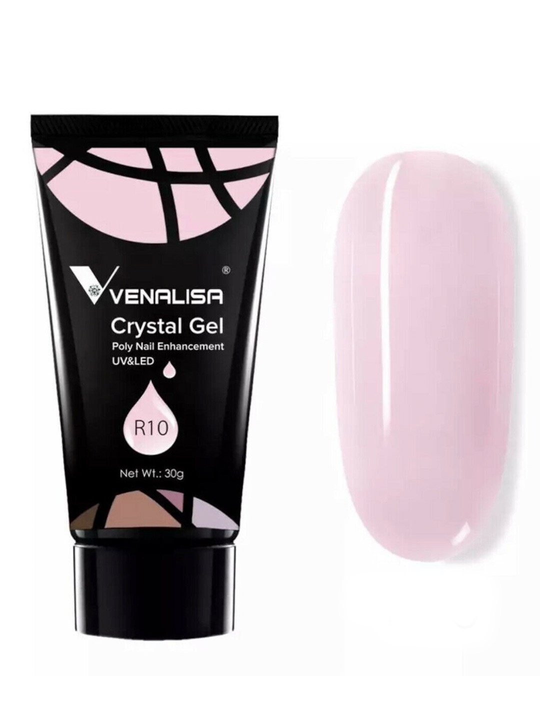 VENALISA UV & LED Acrylic Poly Crystal Nail Extension Gel Polish 30 g - Shade R10, Pink
VENALISA UV & LED Acrylic Poly Crystal Nail Extension Gel Polish 30 g - Shade R10, Pink