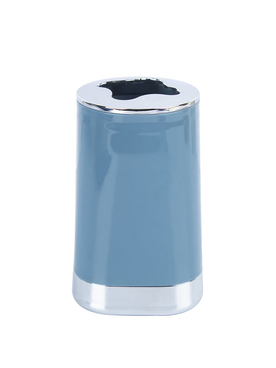 MARKET99 Blue & Silver-Toned Plastic Toothbrush Holder