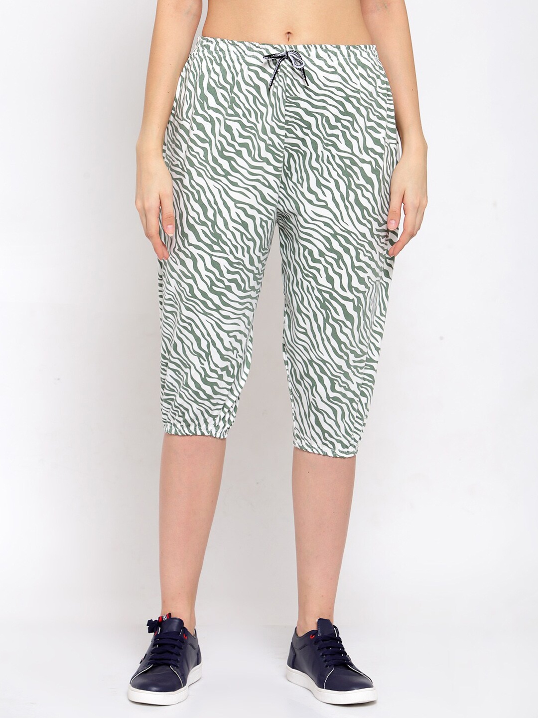 KLOTTHE Women Off White Capris