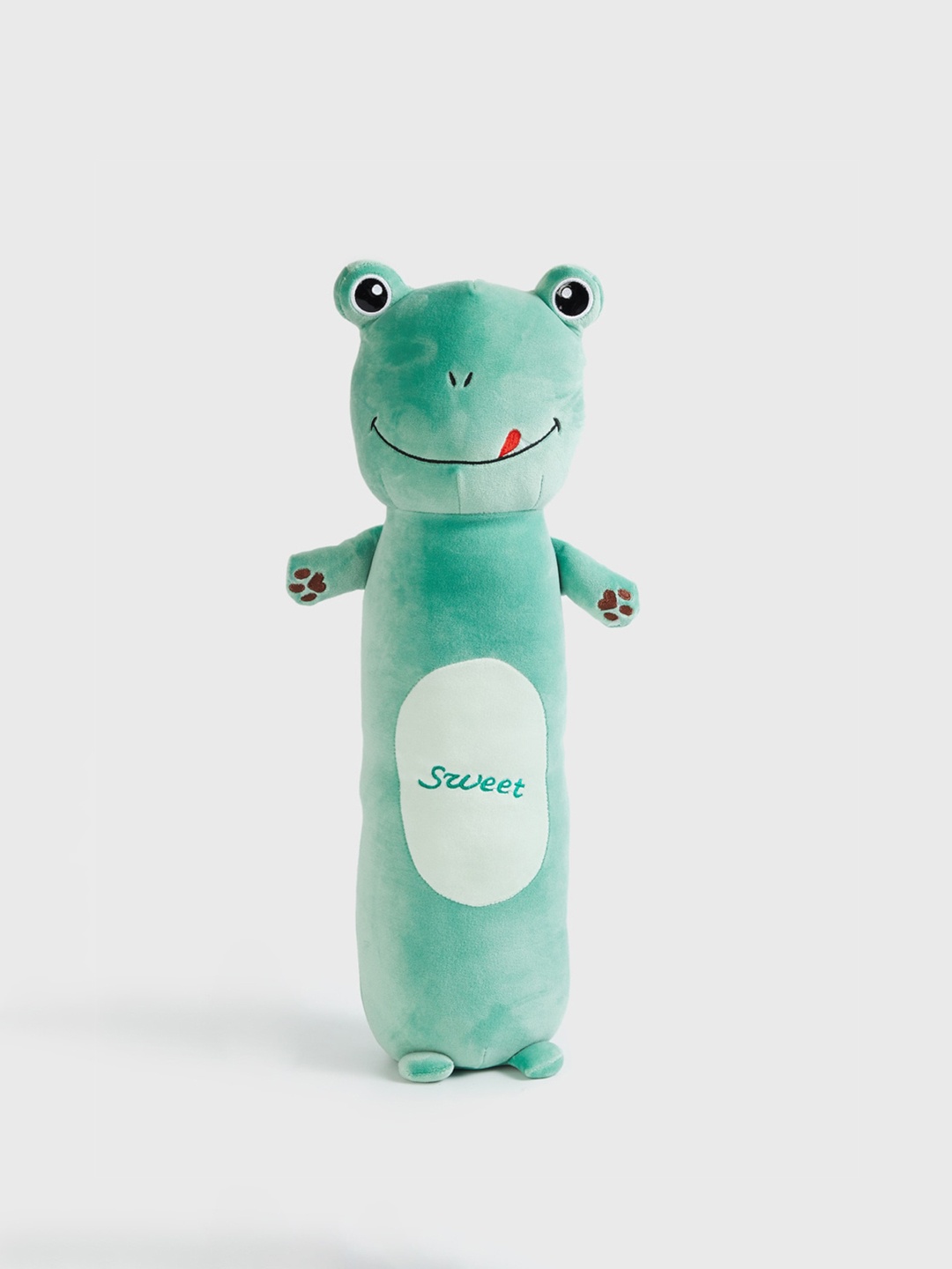 Home Centre Kids Teal-Green Corsica Slate Frog Oblong Soft Toy