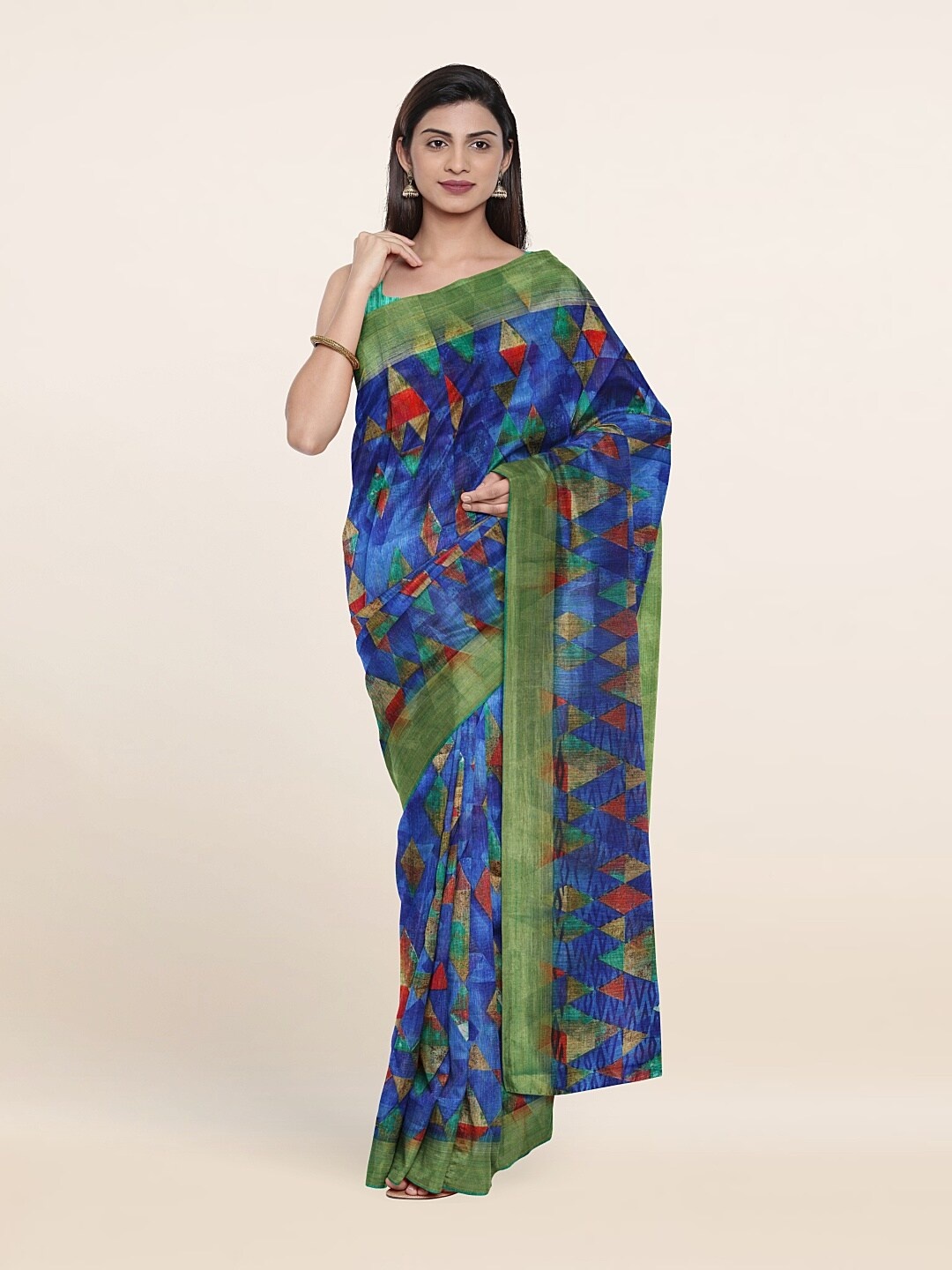 Pothys Women Multi Sarees, Blue