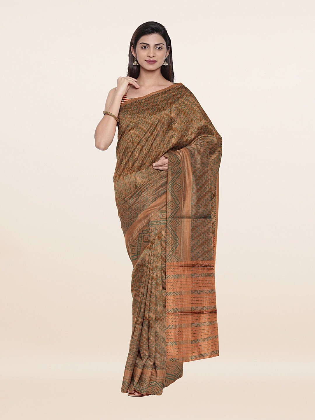 Pothys Women Green Sarees