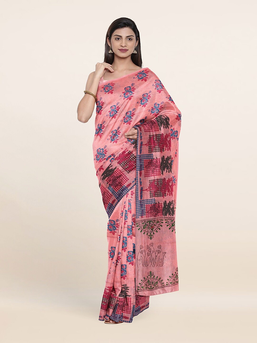 Pothys Women Pink Sarees