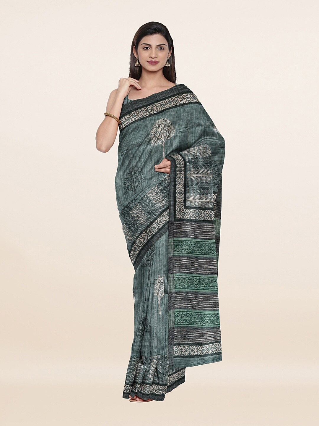 Pothys Women Green Sarees