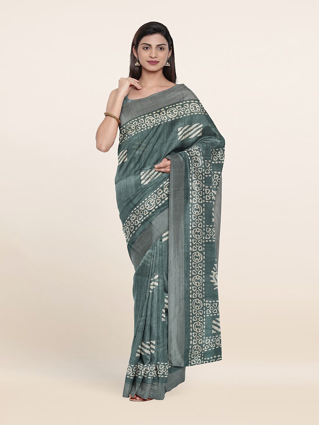 Pothys Women Green Sarees