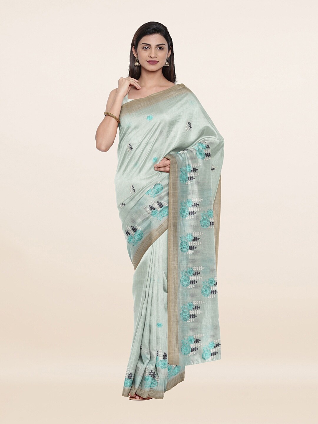 Pothys Women Blue Sarees