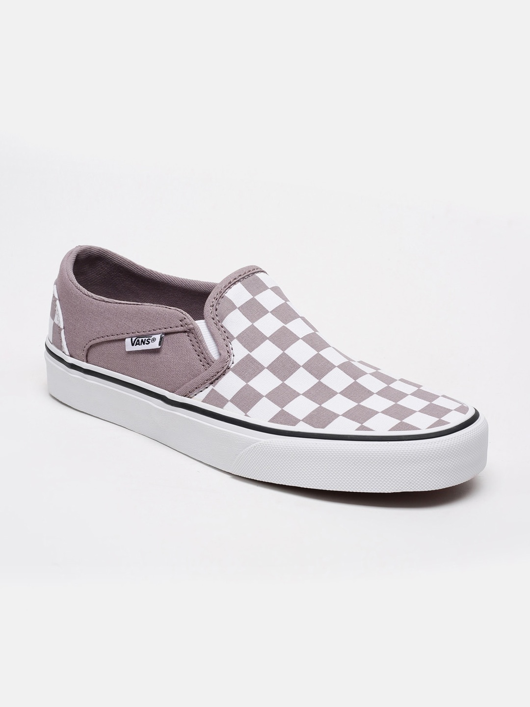 Vans Women Purple Printed Slip-On Sneakers