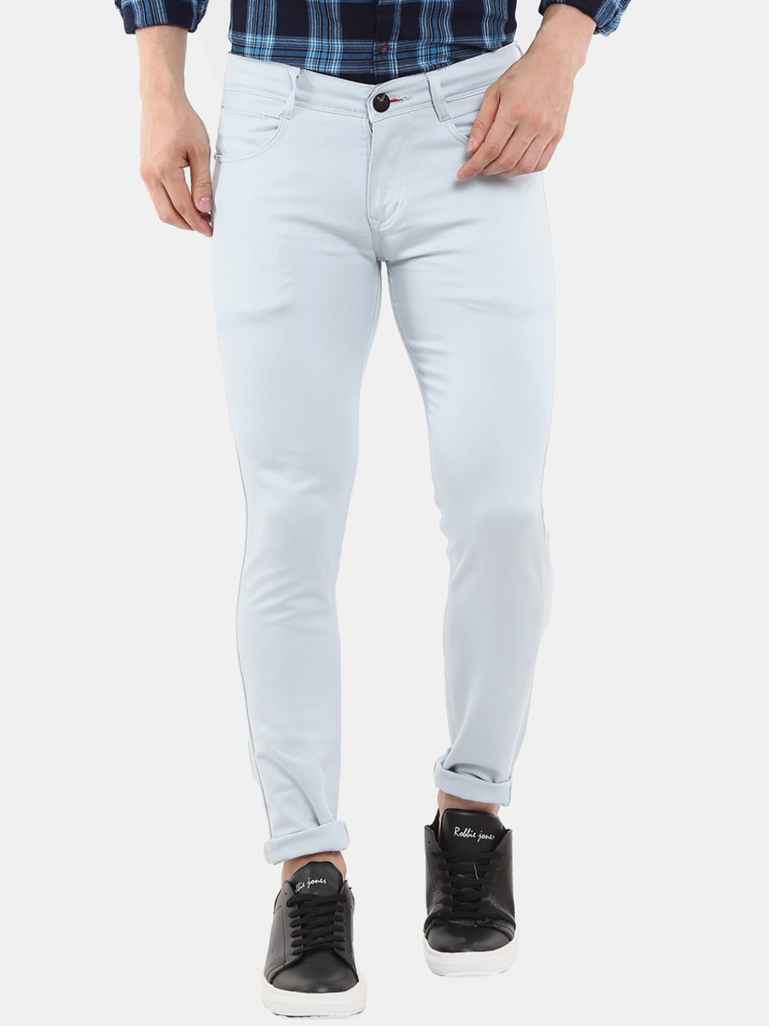 V-Mart Men Blue Trousers