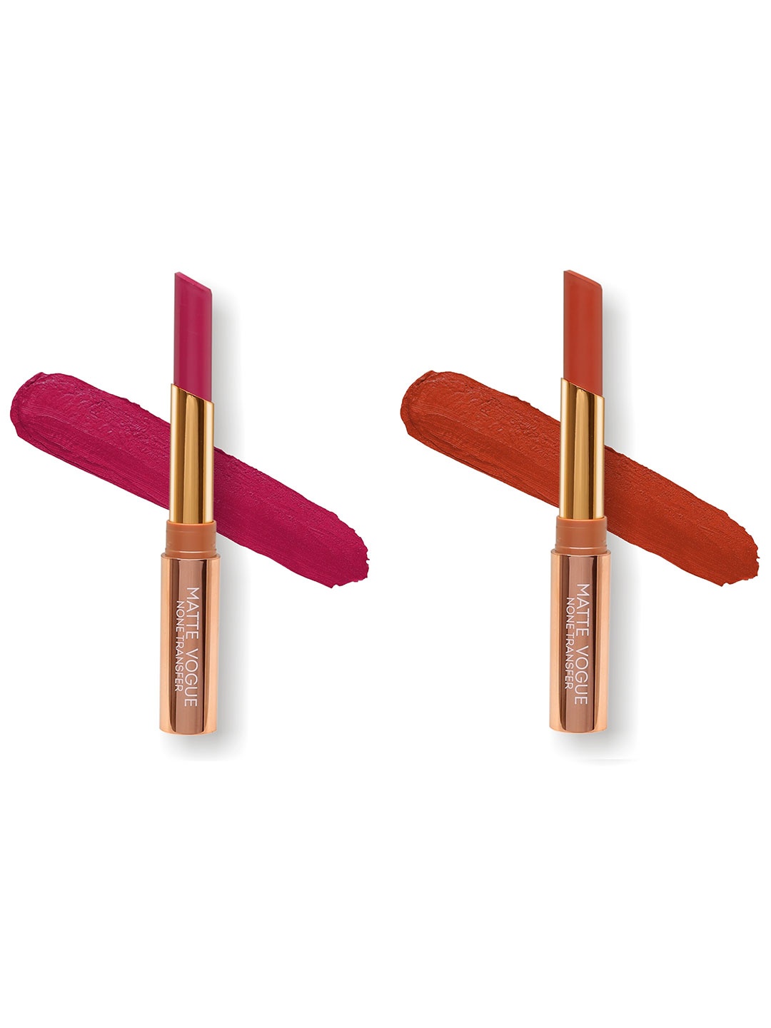 ME-ON Set of 2 Matte Vogue None-Transfer Lipsticks - Shade 15 & 08, Pink
ME-ON Set of 2 Matte Vogue None-Transfer Lipsticks - Shade 15 & 08, Pink