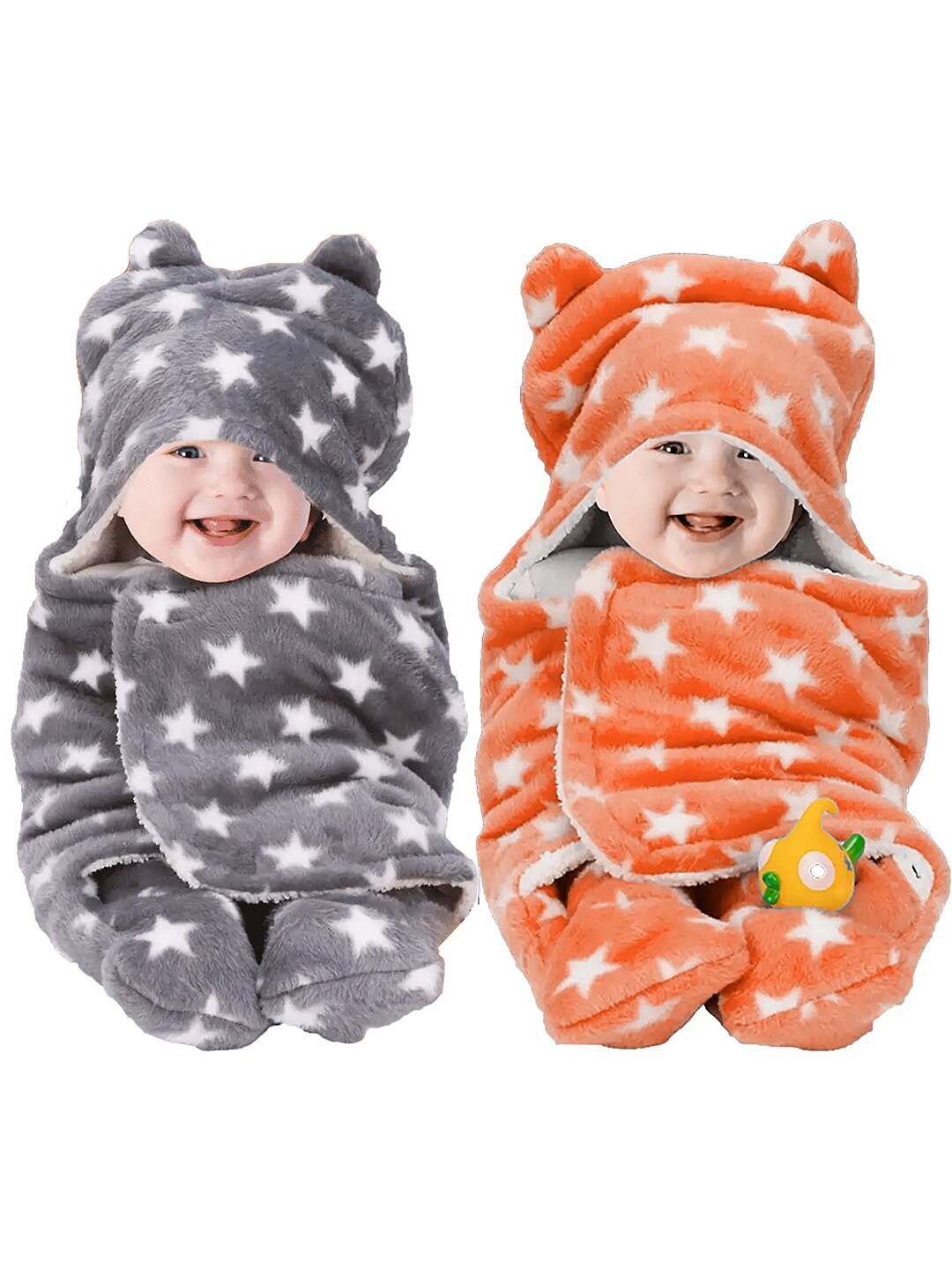 BeyBee Grey & Orange Set of 2 Geometric Fleece Heavy Winter 553 GSM Double Bed Blanket
BeyBee Grey & Orange Set of 2 Geometric Fleece Heavy Winter 553 GSM Double Bed Blanket
