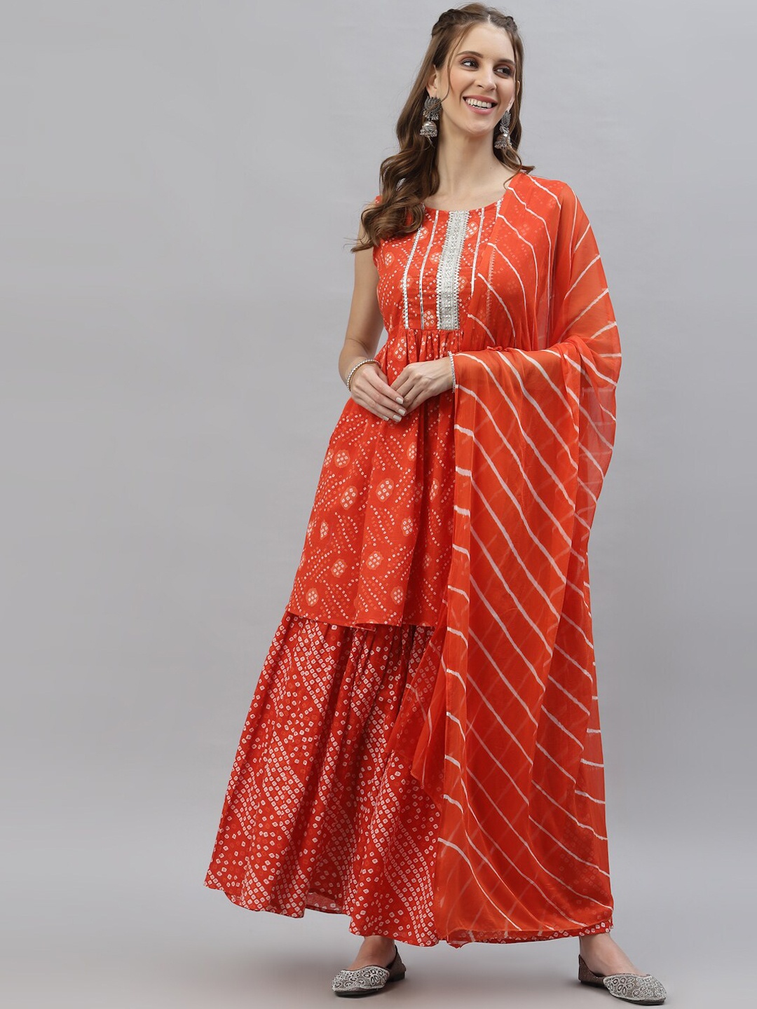 Stylum Women Orange Ethnic Motifs Printed Pure Cotton Kurta with Churidar & With Dupatta
Stylum Women Orange Ethnic Motifs Printed Pure Cotton Kurta with Churidar & With Dupatta