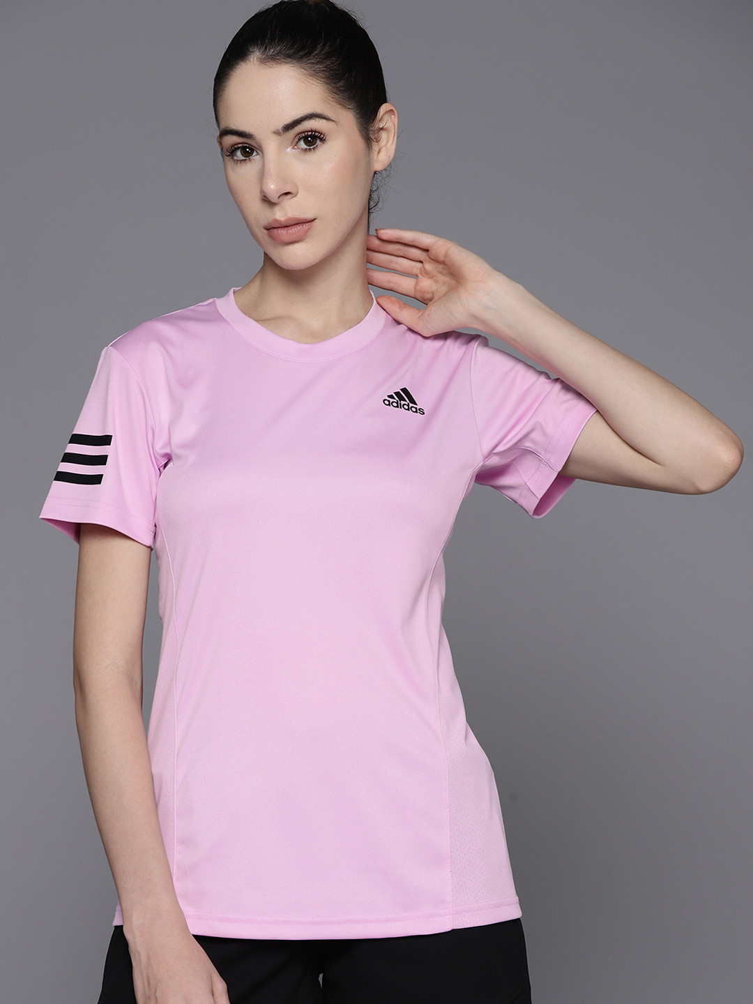 ADIDAS Women Lavender Brand Logo Print Detail AEROREADY Drop-Shoulder Sleeves T-shirt
ADIDAS Women Lavender Brand Logo Print Detail AEROREADY Drop-Shoulder Sleeves T-shirt