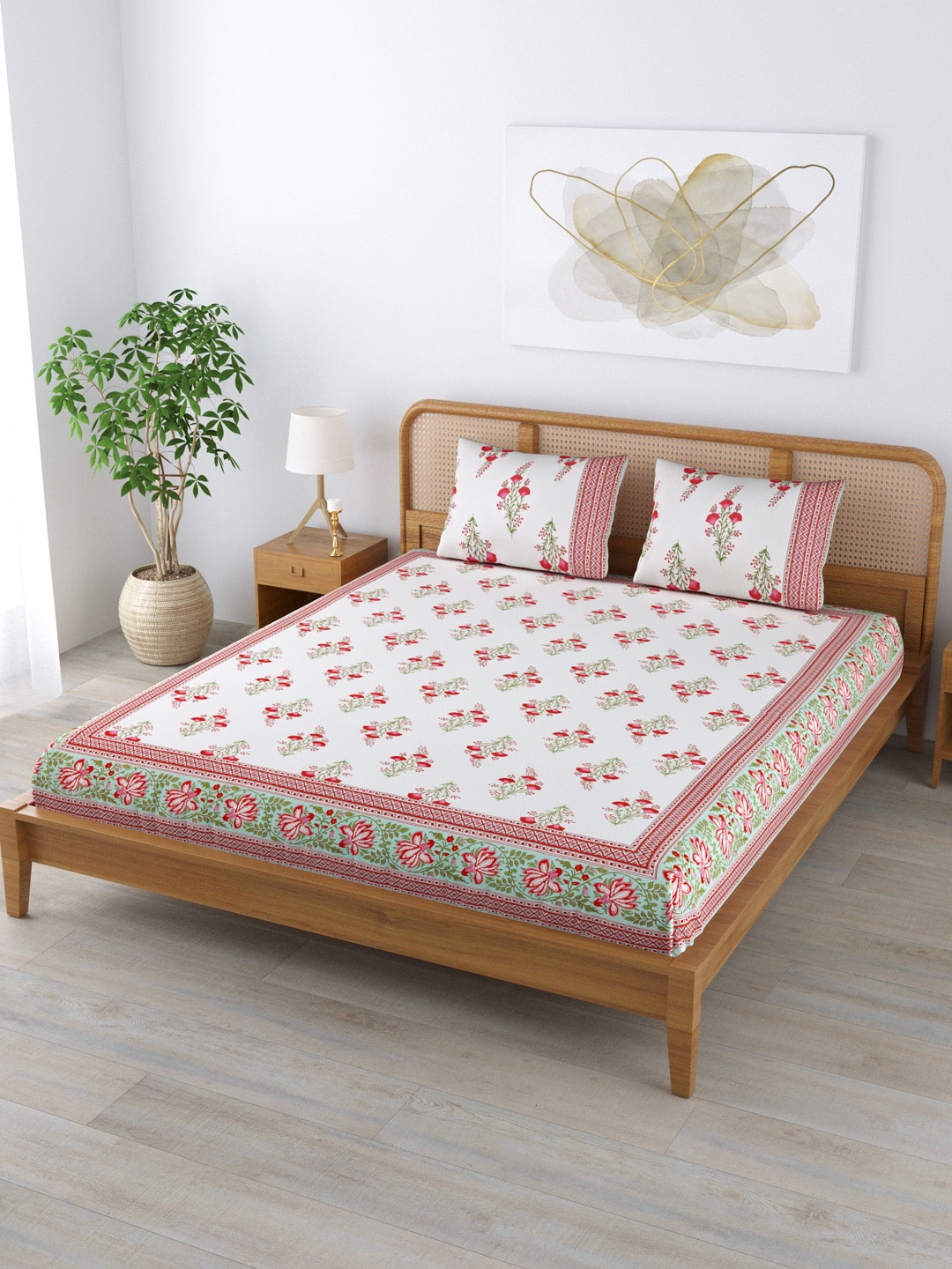 Clasiko Unisex White Bedsheets