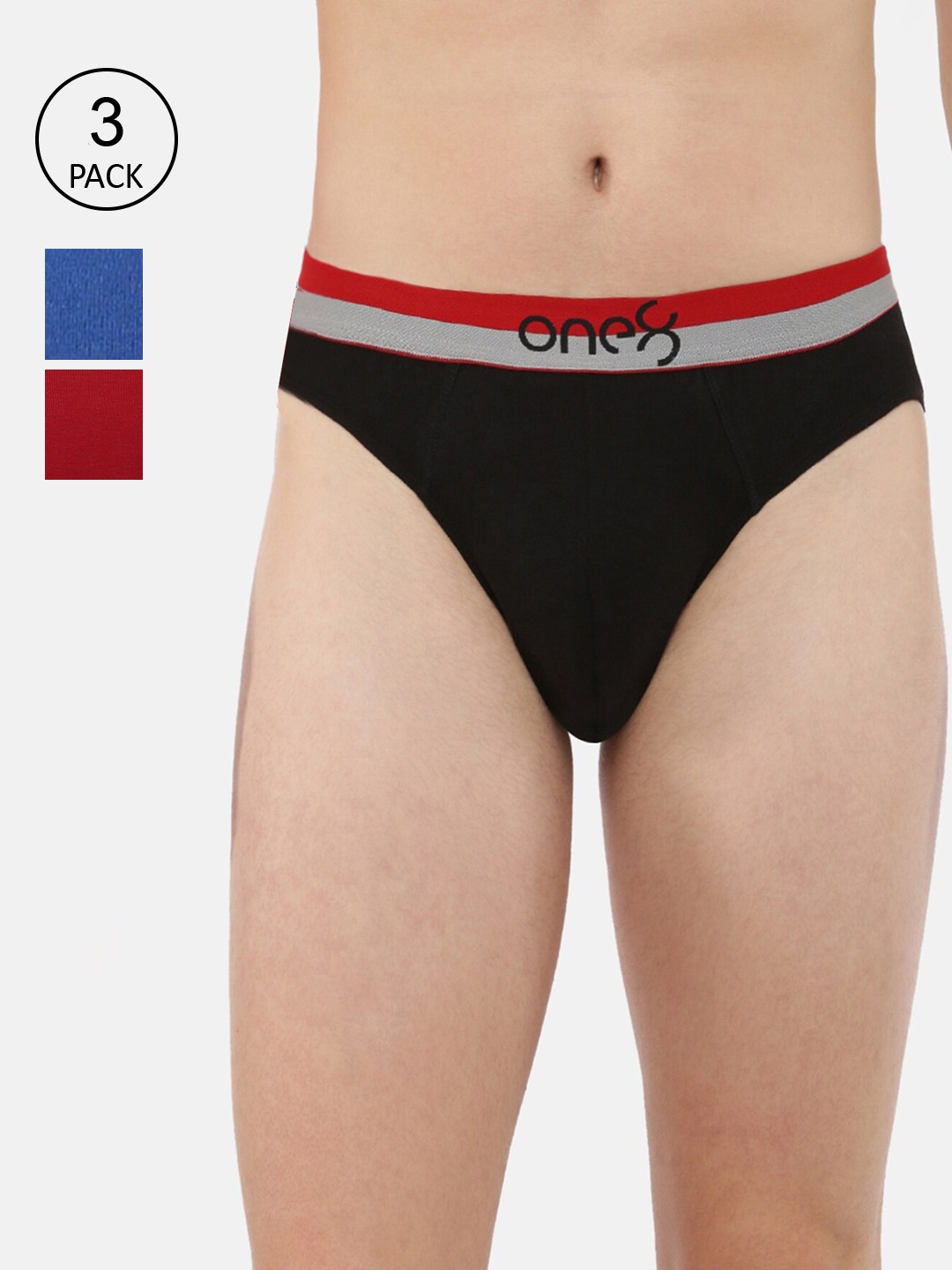 one8 by Virat Kohli Men Pack of 3 Super Fine Cotton Briefs ONE8_713_BLK_RBLU_BRD_3PC, Black
one8 by Virat Kohli Men Pack of 3 Super Fine Cotton Briefs ONE8_713_BLK_RBLU_BRD_3PC, Black