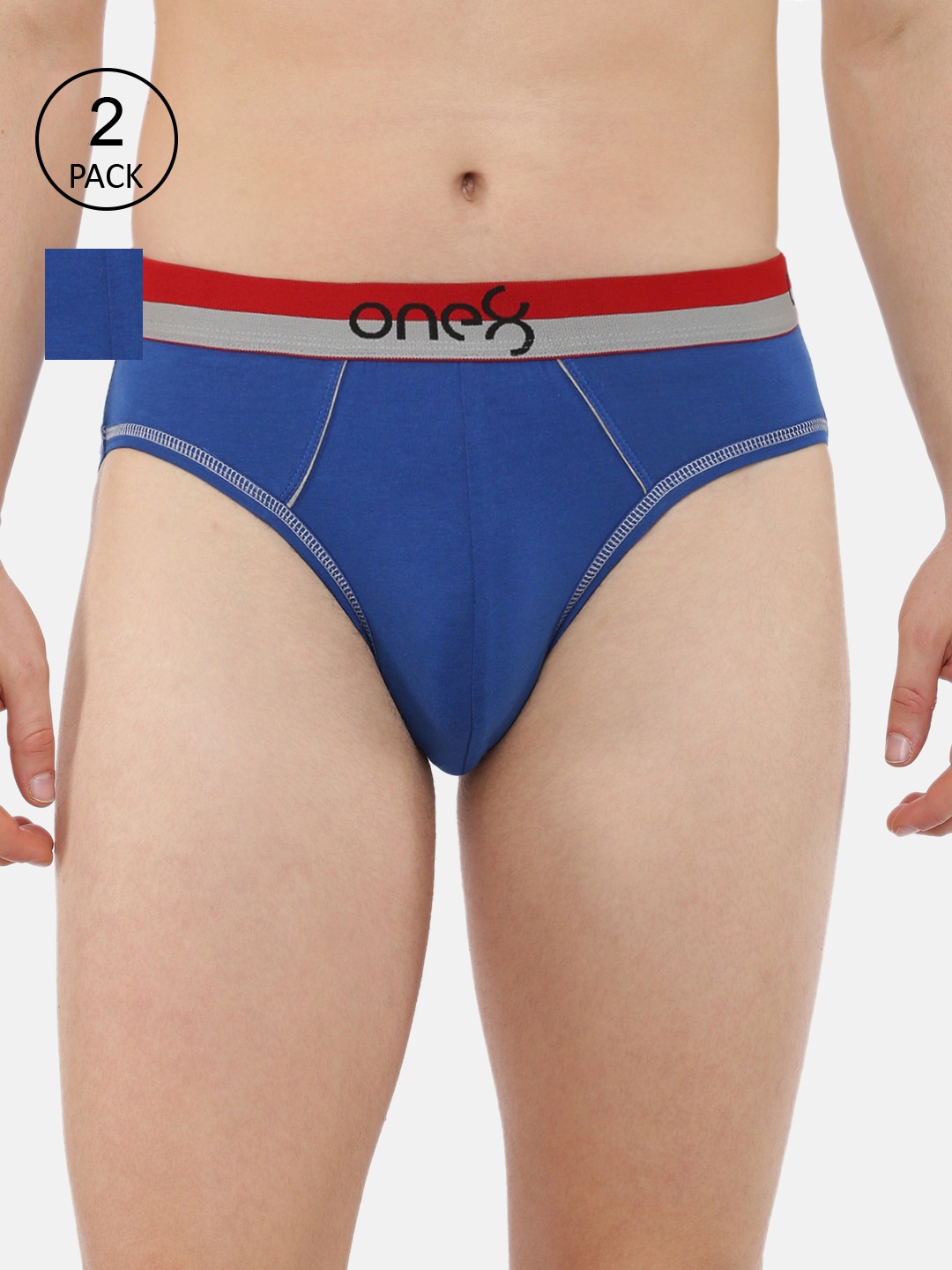 One8 by Virat Kohli Men Pack of 2 Blue Ultra Premium Stretch Brief, Multi
One8 by Virat Kohli Men Pack of 2 Blue Ultra Premium Stretch Brief, Multi