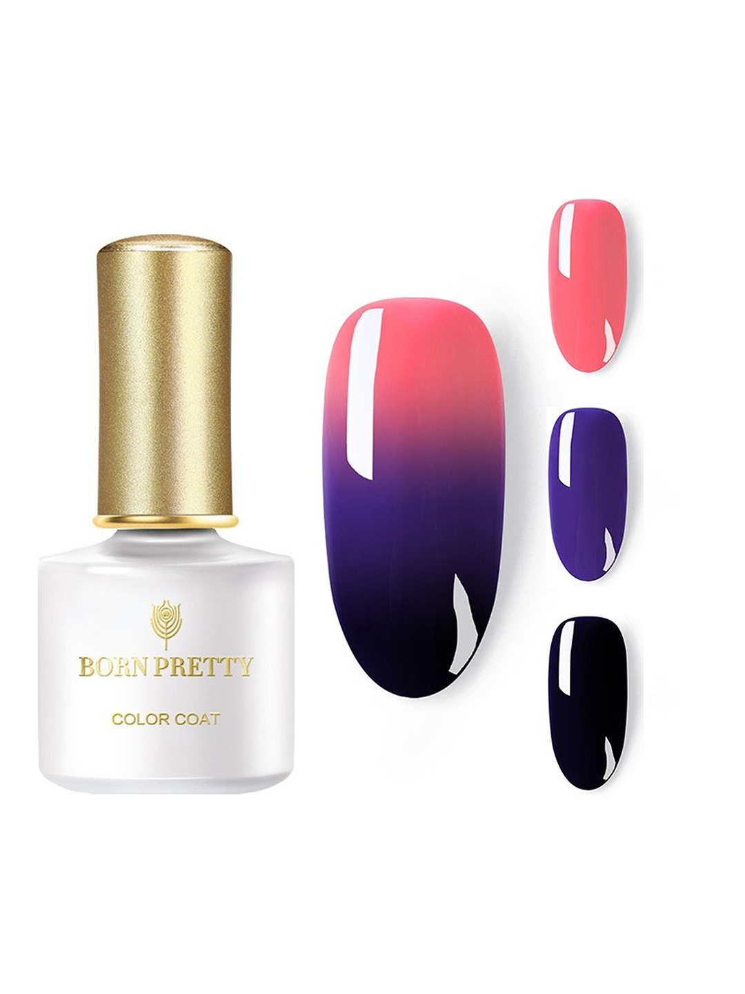 BORN PRETTY Color Coat 3 In 1 Temperature Change Thermal UV Gel Nail Polish - Shade DT01, Pink
BORN PRETTY Color Coat 3 In 1 Temperature Change Thermal UV Gel Nail Polish - Shade DT01, Pink