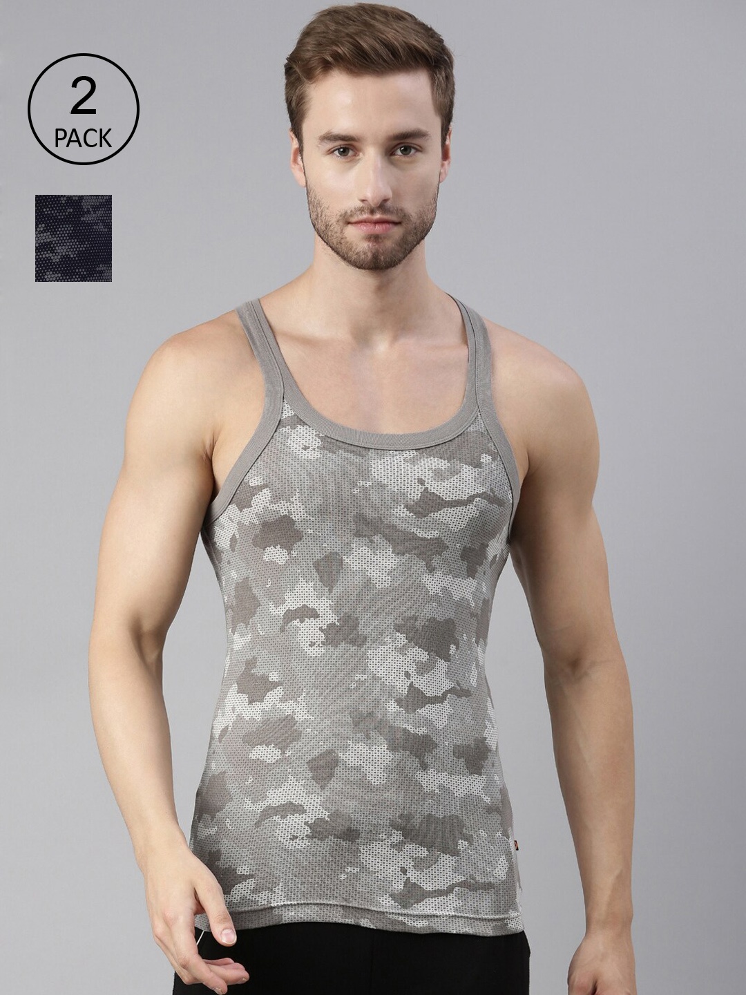 DIXCY SCOTT MAXIMUS Pack Of 2 Sleeveless Smart Wash Advance Moisture Gym Vest MAXGV-002, Grey
DIXCY SCOTT MAXIMUS Pack Of 2 Sleeveless Smart Wash Advance Moisture Gym Vest MAXGV-002, Grey
