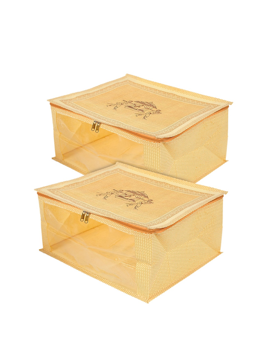 Kuber Industries Set of 2 Gold-Coloured Printed Non-woven Foldable Saree Cover With Transparent Window
Kuber Industries Set of 2 Gold-Coloured Printed Non-woven Foldable Saree Cover With Transparent Window