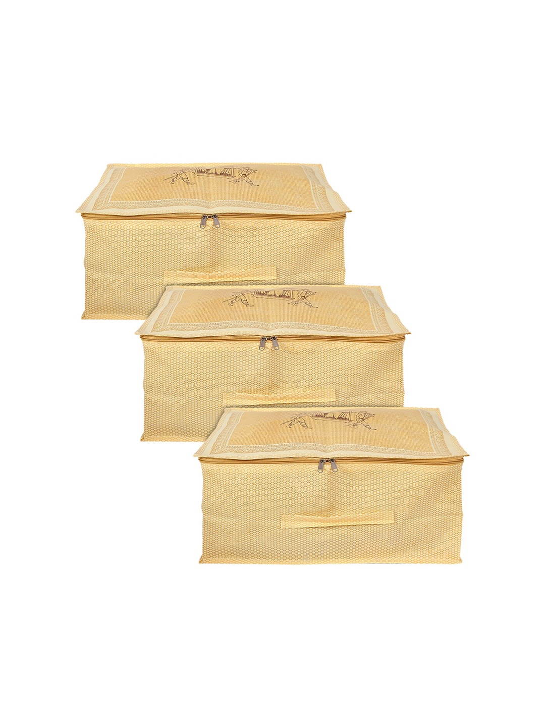 Kuber Industries Set Of 3 Gold Printed Foldable Underbed Organizer With Transparent Window
Kuber Industries Set Of 3 Gold Printed Foldable Underbed Organizer With Transparent Window
