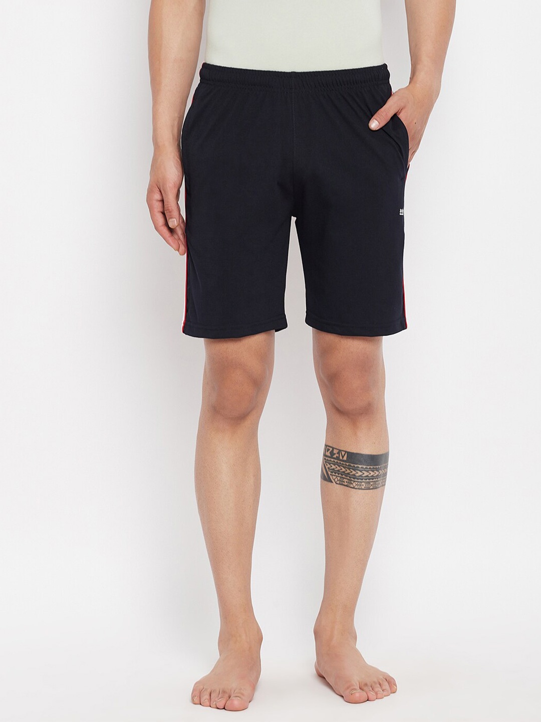 Okane Men Navy Blue Lounge Shorts