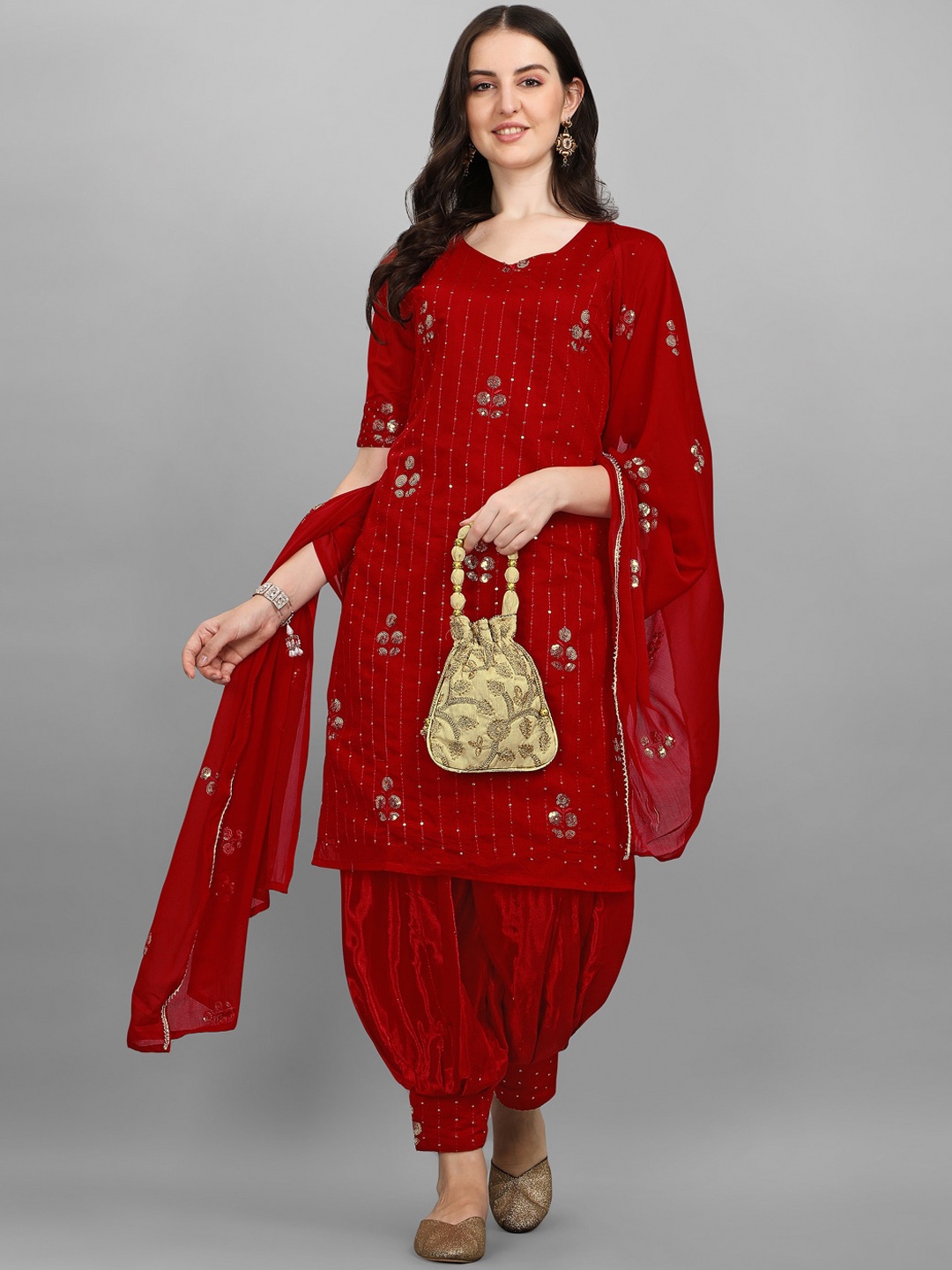 KALINI Women Red Ethnic Motifs Embroidered Sequinned Linen Kurti with Patiala & With Dupatta
KALINI Women Red Ethnic Motifs Embroidered Sequinned Linen Kurti with Patiala & With Dupatta