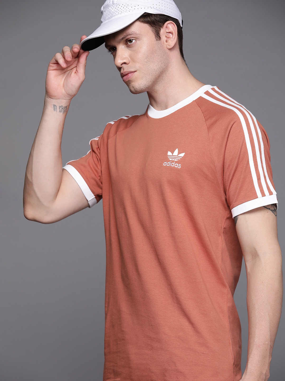 ADIDAS Originals Men Rust Orange Adicolor Classics 3-Stripes Slim Fit Pure Cotton T-shirt
ADIDAS Originals Men Rust Orange Adicolor Classics 3-Stripes Slim Fit Pure Cotton T-shirt