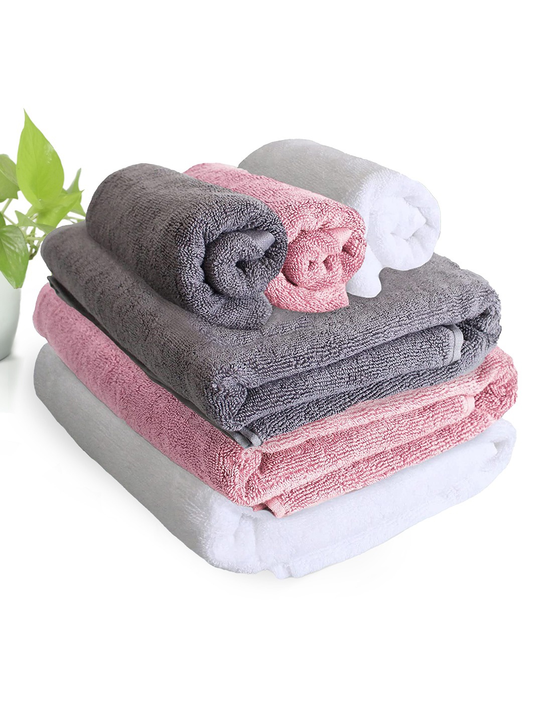HEELIUM Pack of 6 Bamboo Super Soft & Quick Absorbent 3 Bath & 3 Hand 600 GSM Towel Set, Peach
HEELIUM Pack of 6 Bamboo Super Soft & Quick Absorbent 3 Bath & 3 Hand 600 GSM Towel Set, Peach