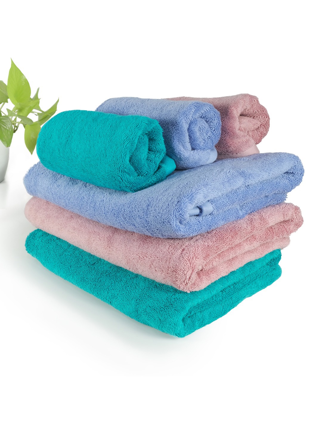 HEELIUM Pack of 6 Bamboo Super Soft & Quick Absorbent 3 Bath & 3 Hand 600 GSM Towel Set, Peach
HEELIUM Pack of 6 Bamboo Super Soft & Quick Absorbent 3 Bath & 3 Hand 600 GSM Towel Set, Peach