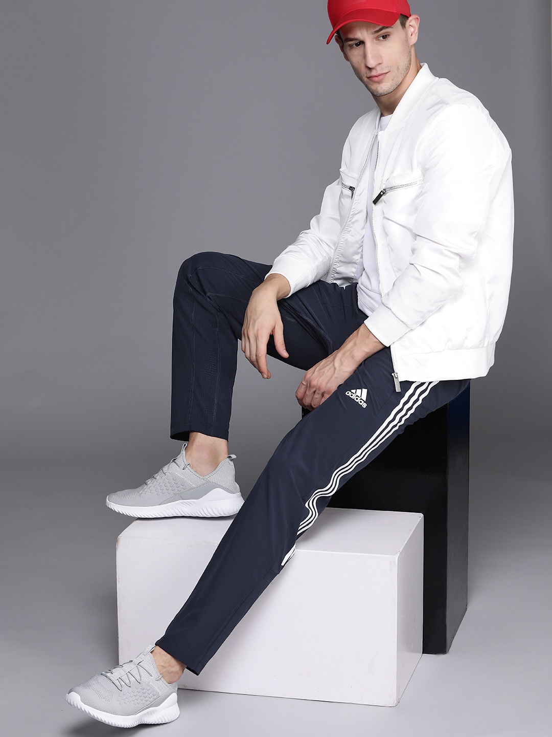 ADIDAS Men Navy Blue Solid Train Icons Training Track Pants with Side Stripe Detail
ADIDAS Men Navy Blue Solid Train Icons Training Track Pants with Side Stripe Detail