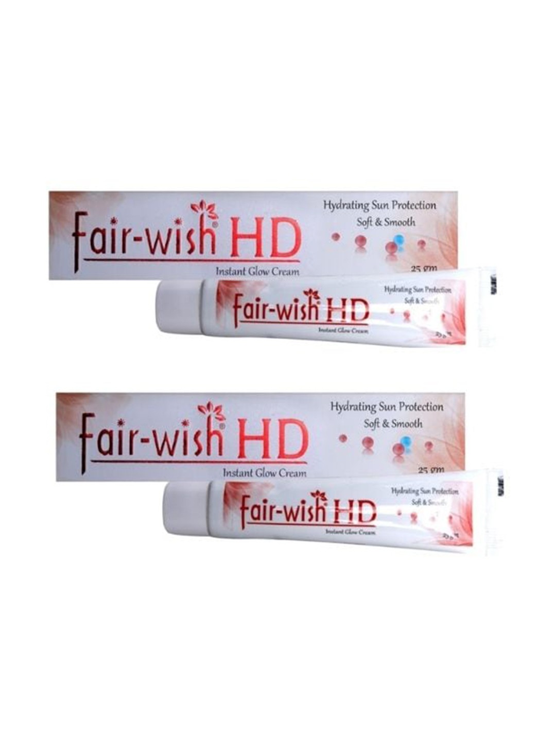 Fair Wish Set of 2 HD Instant Glow Cream with Sun Protection - 25g each, White