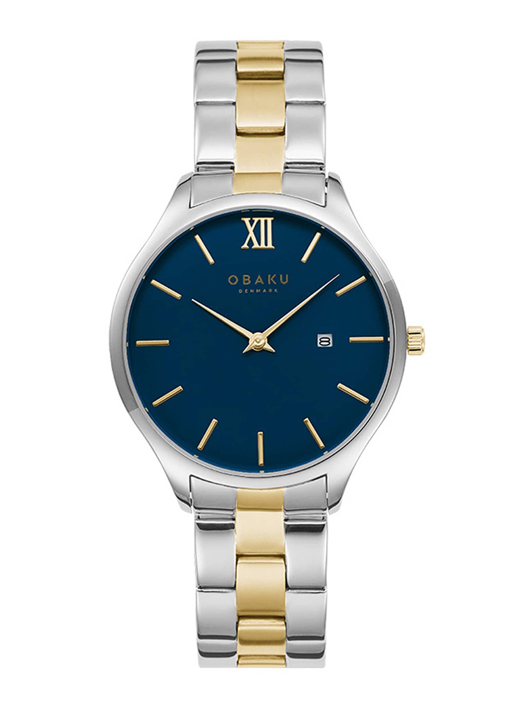 Obaku Men Blue Brass Embellished Dial & Multicoloured Stainless Steel Bracelet Style Straps Analogue Watch
Obaku Men Blue Brass Embellished Dial & Multicoloured Stainless Steel Bracelet Style Straps Analogue Watch
