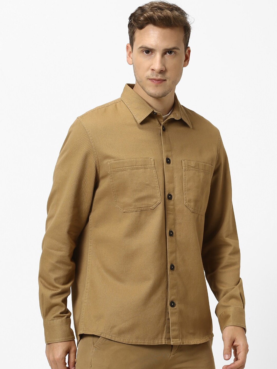 Celio Men Brown Casual Shirt
