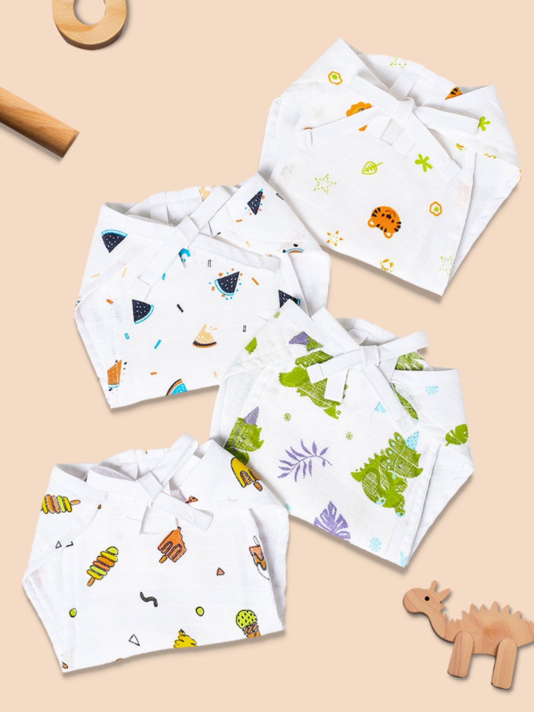 The Boo Boo Club Infant Kids Pack Of 4 Sustainable Organic Cotton Muslin Nappies, White
The Boo Boo Club Infant Kids Pack Of 4 Sustainable Organic Cotton Muslin Nappies, White