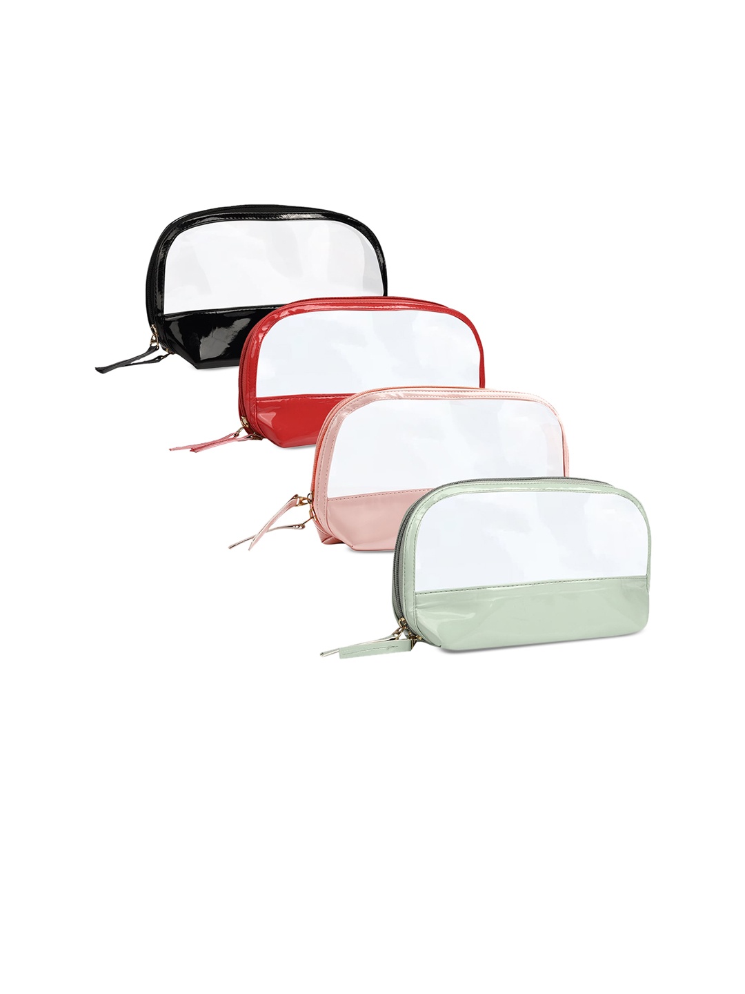NFI essentials Women Black Pink Red & Green Pack Of 4 Solid Transparent Window Travel Accessory
NFI essentials Women Black Pink Red & Green Pack Of 4 Solid Transparent Window Travel Accessory