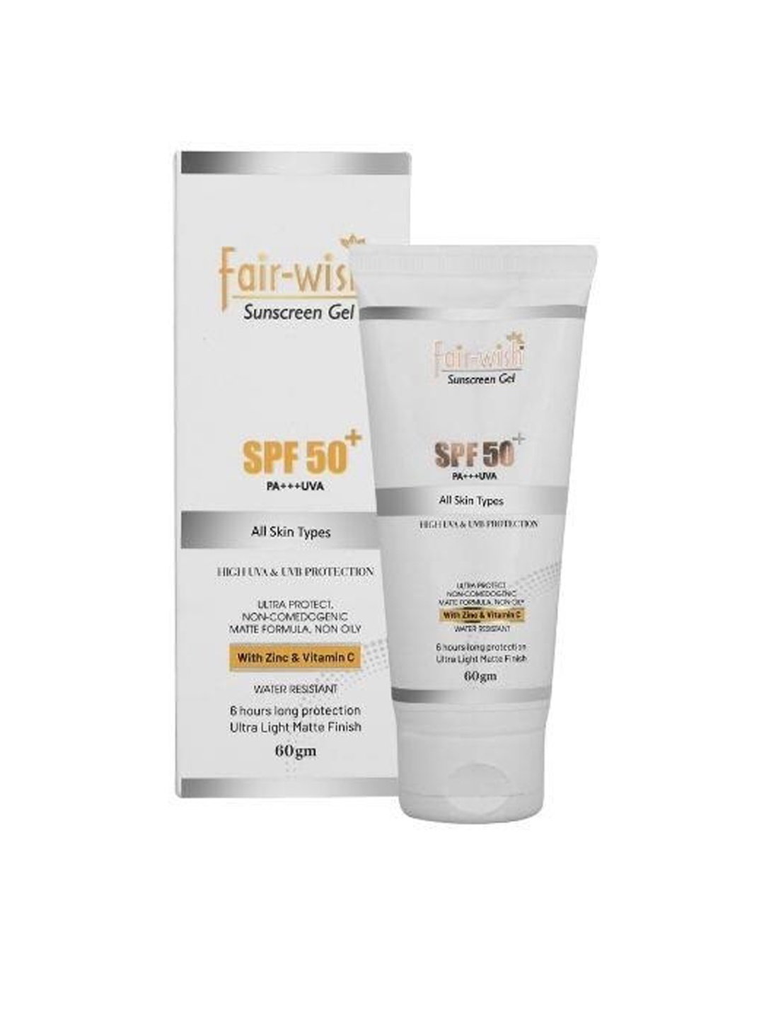 Fair Wish Sunscreen Spf50 Pa+++ Uva With Vitamin C & Zinc For All Skin Types - 60g, White
Fair Wish Sunscreen Spf50 Pa+++ Uva With Vitamin C & Zinc For All Skin Types - 60g, White