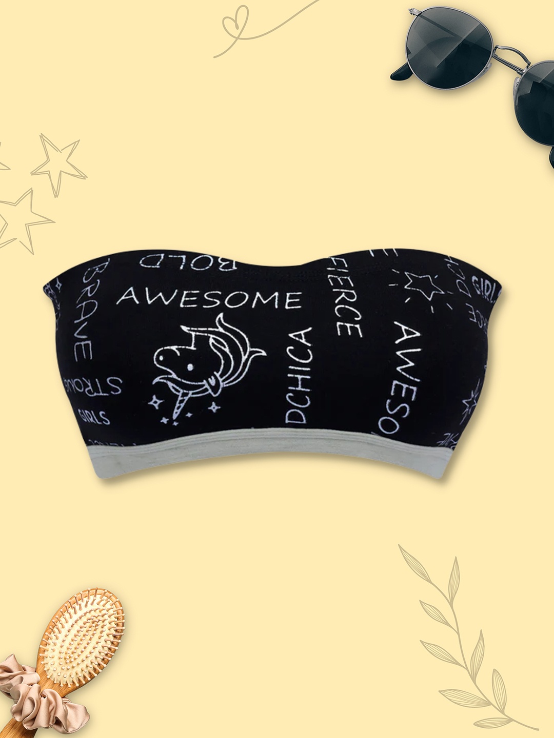 Girls Double Layer Premium Cotton Non-Wired Non Padded Beginners Bra DCBRJU7811/xxxs, Black
Girls Double Layer Premium Cotton Non-Wired Non Padded Beginners Bra DCBRJU7811/xxxs, Black