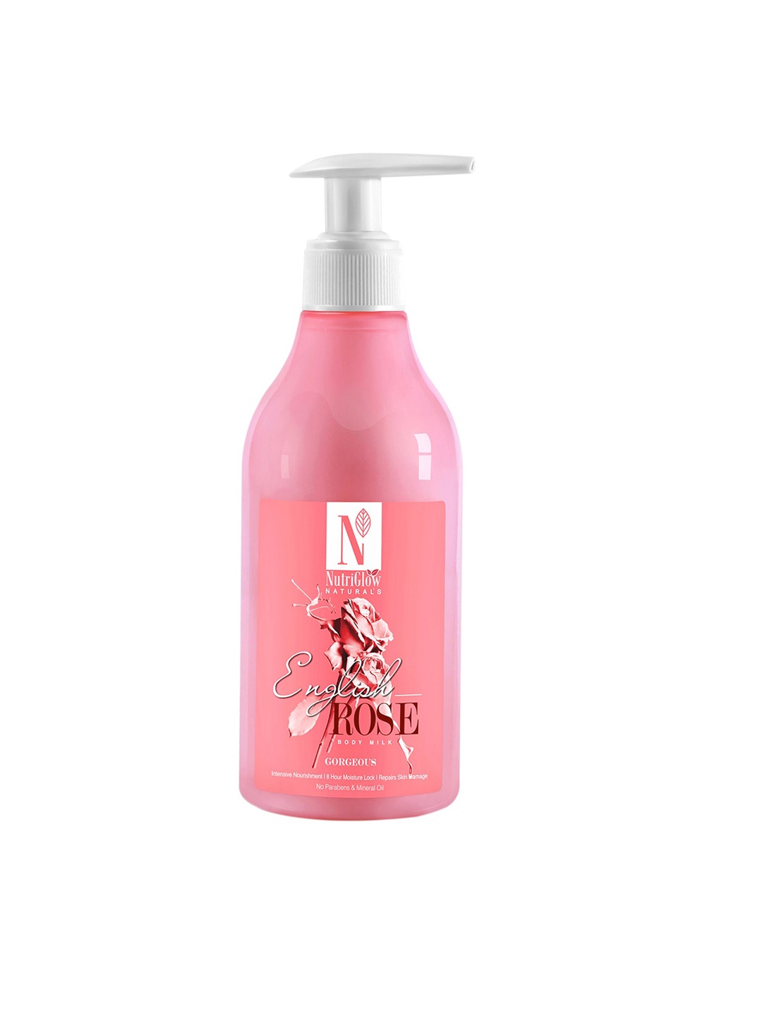 NutriGlow Naturals Sustainable English Rose Body Milk for Intensive Nourishment - 150ml, Pink
NutriGlow Naturals Sustainable English Rose Body Milk for Intensive Nourishment - 150ml, Pink