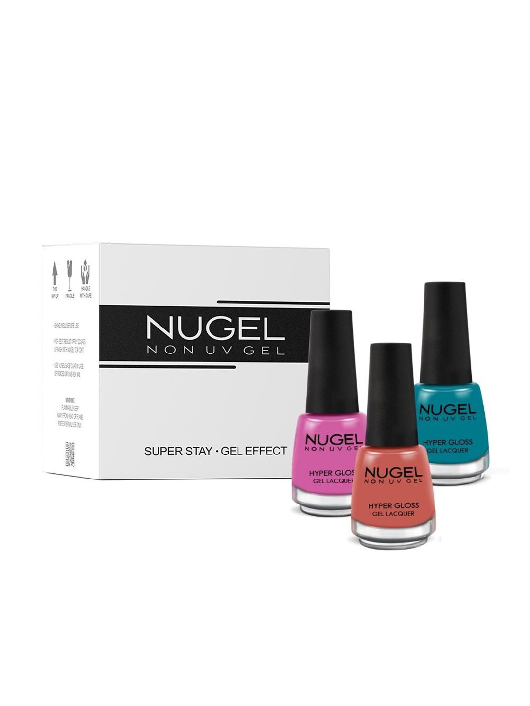 NUGEL Set of 3 Super Stay Hyper Gloss Non-UV Gel Nail Lacquer - Easter Party, Pink
NUGEL Set of 3 Super Stay Hyper Gloss Non-UV Gel Nail Lacquer - Easter Party, Pink