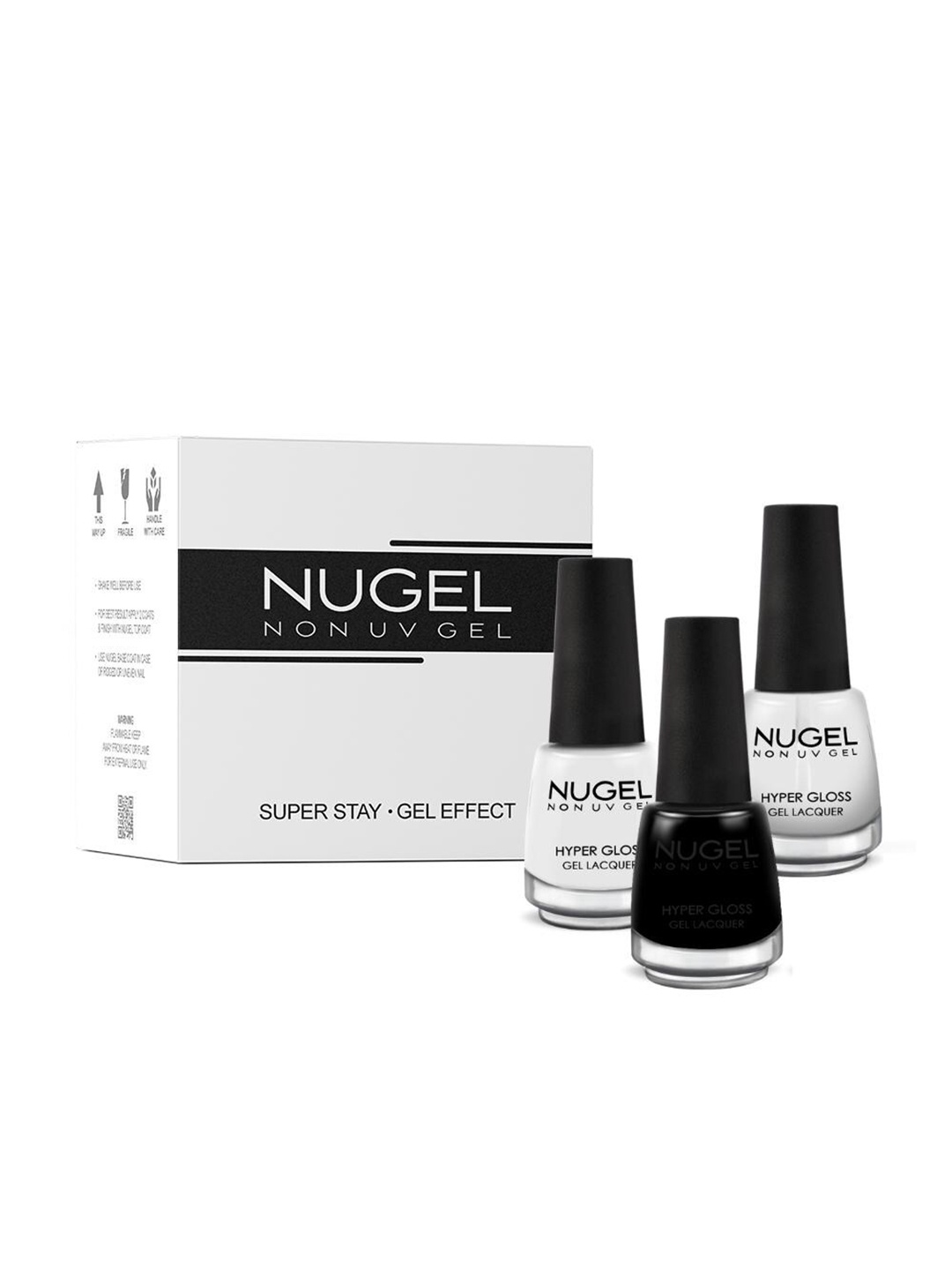 NUGEL Set of 3 Super Stay Hyper Gloss Non-UV Gel Nail Lacquer - Classic Manicure, White
NUGEL Set of 3 Super Stay Hyper Gloss Non-UV Gel Nail Lacquer - Classic Manicure, White