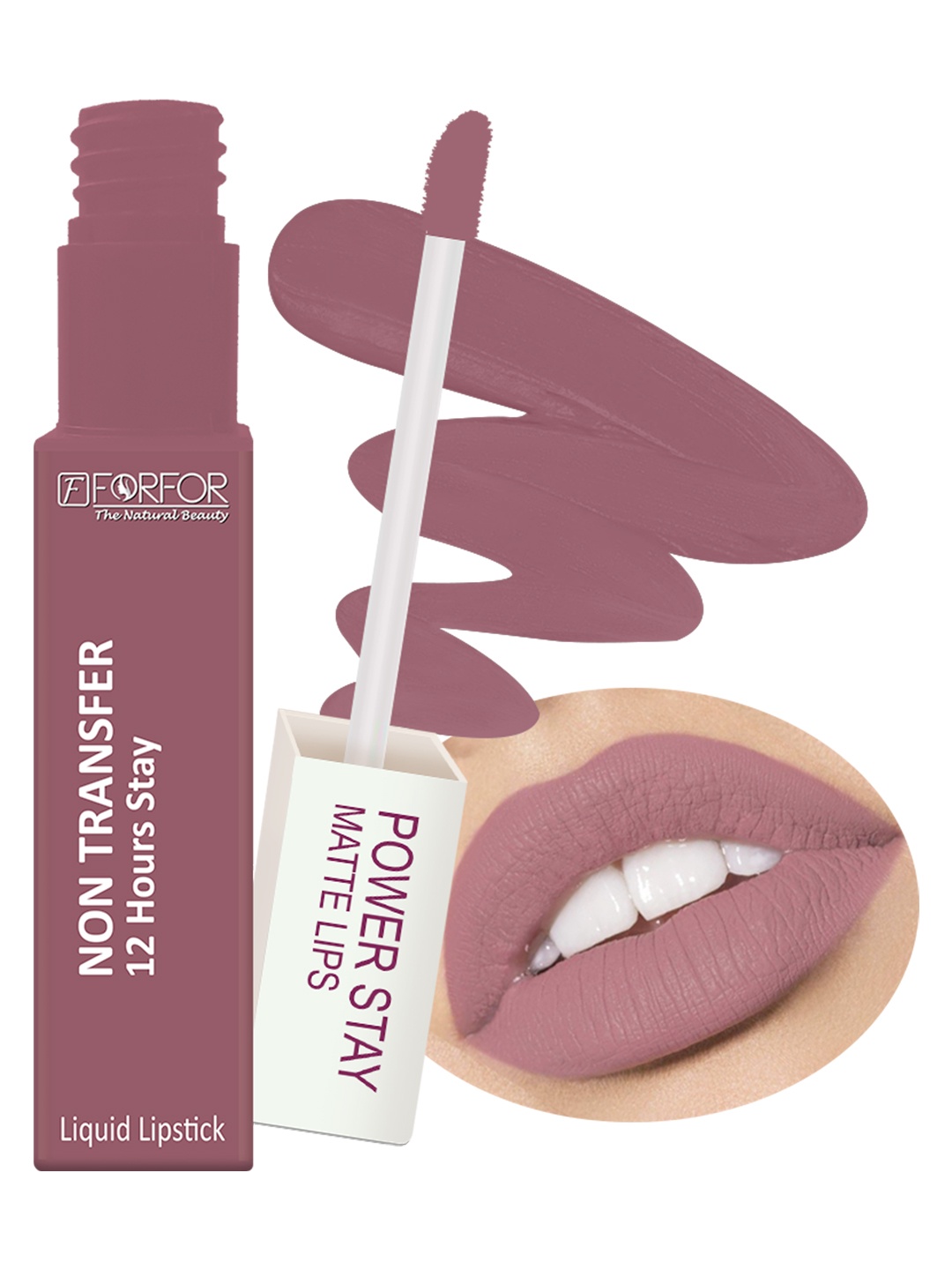 FORFOR Power Stay Non Transfer 12 Hours Stay Velvet Matte Lipstick 4 ml - Mauve Matte 23
FORFOR Power Stay Non Transfer 12 Hours Stay Velvet Matte Lipstick 4 ml - Mauve Matte 23