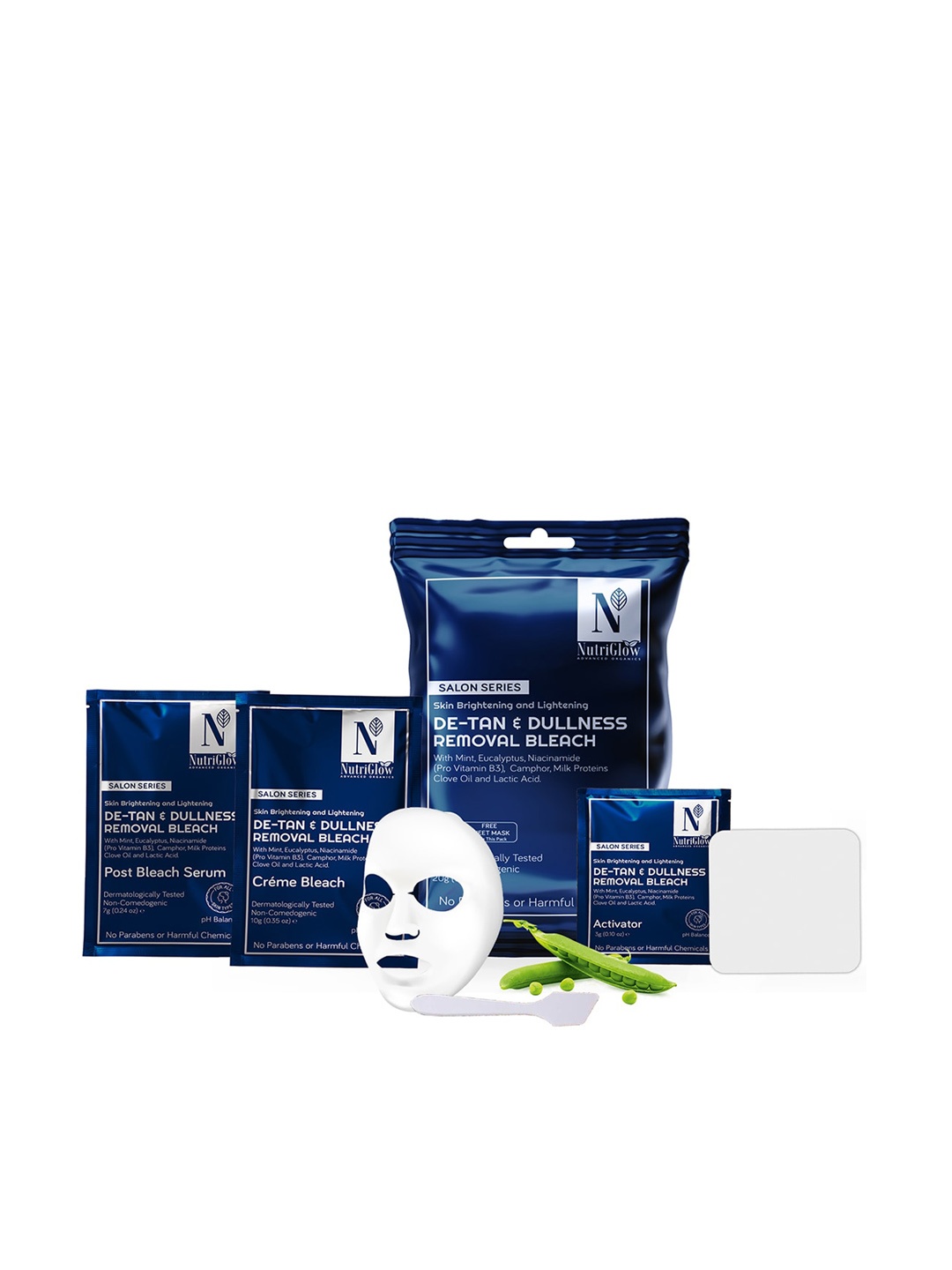 Nutriglow Advanced Organics De-Tan & Dullness Removal Bleach for Skin Brightening - 30g, Navy blue
Nutriglow Advanced Organics De-Tan & Dullness Removal Bleach for Skin Brightening - 30g, Navy blue