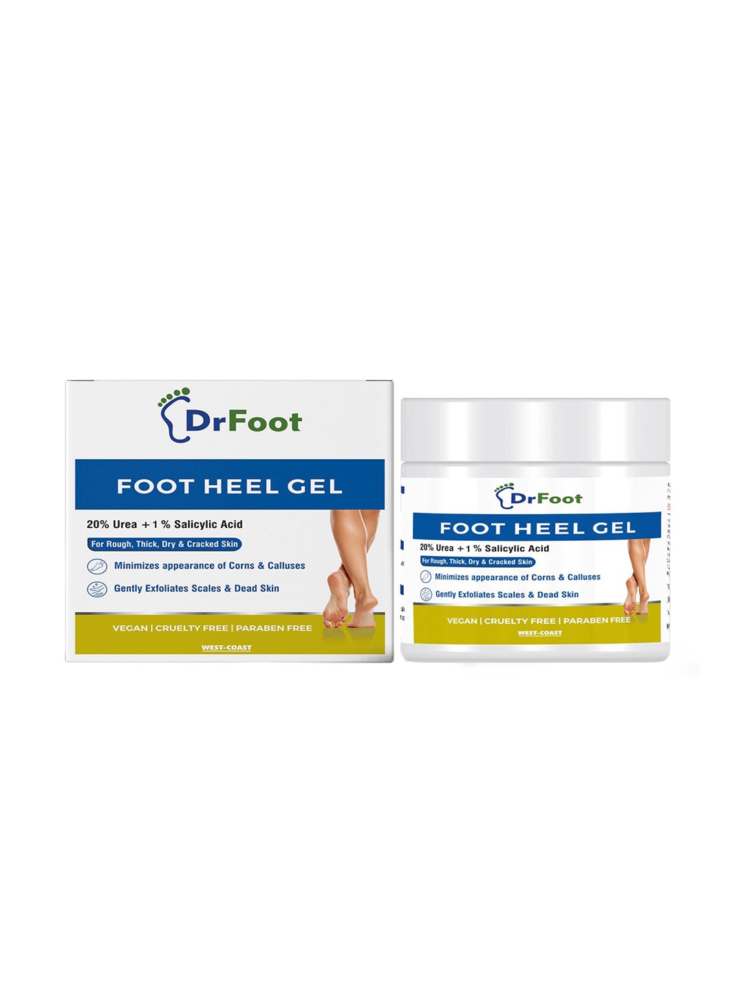 Dr Foot Foot Heel Gel with Urea - Moisturizes Callus & Cracked Rough Dry Dead Skin - 100g, White
Dr Foot Foot Heel Gel with Urea - Moisturizes Callus & Cracked Rough Dry Dead Skin - 100g, White