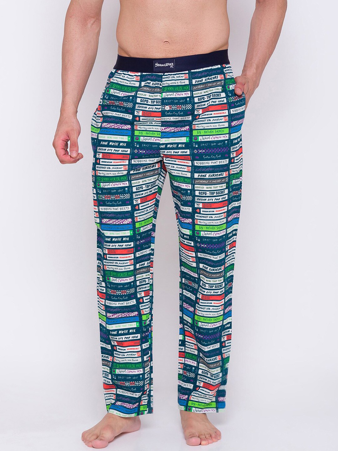SMUGGLERZ INC. Men Multicoloured Batman DC Villians Mixed Tape Printed Lounge Pants, Multi
SMUGGLERZ INC. Men Multicoloured Batman DC Villians Mixed Tape Printed Lounge Pants, Multi