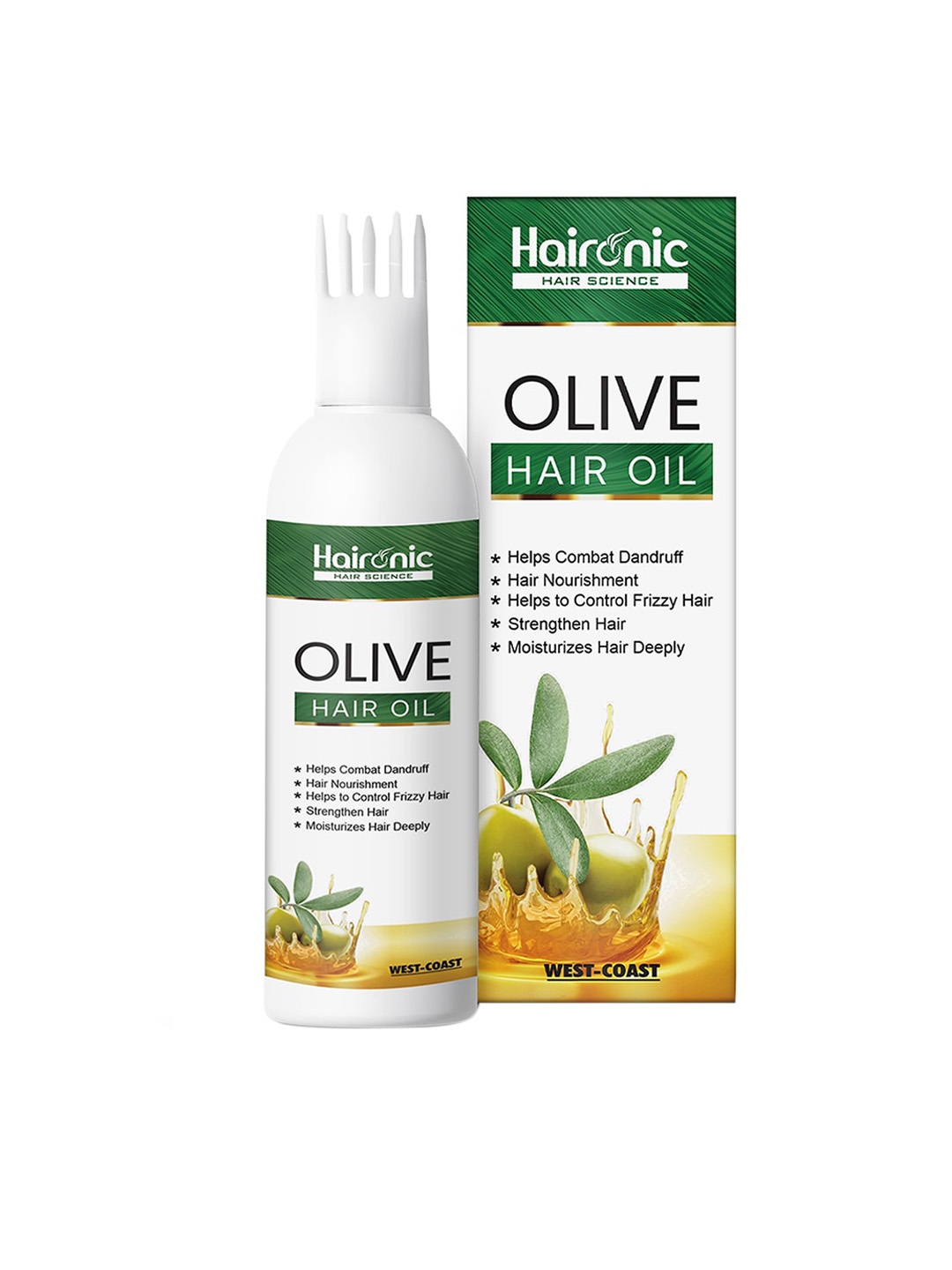 Haironic Hair Science Olive Hair Oil - Combats Dandruff & Smoothens Dry Hair - 100ml, White
Haironic Hair Science Olive Hair Oil - Combats Dandruff & Smoothens Dry Hair - 100ml, White