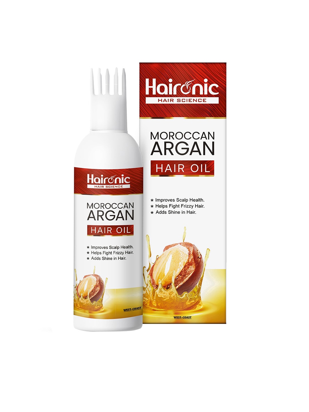 Haironic Hair Science Moroccan Argan Hair Oil for Dry & Damaged Hair - 100 ml, White
Haironic Hair Science Moroccan Argan Hair Oil for Dry & Damaged Hair - 100 ml, White
